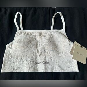 Calvin Klein White Textured Camisole